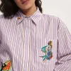 ALÉMAISLUCKY PACE EMBELLISHED SHIRT (STRIPE) | PRE ORDER