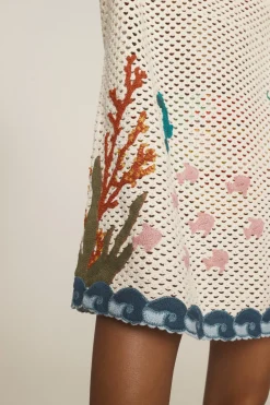 ALÉMAISSPLASH MINI DRESS (CREAM)