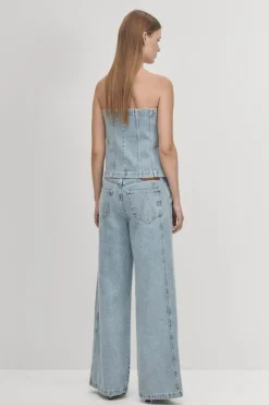Alohas Magda Denim Pants - Blue