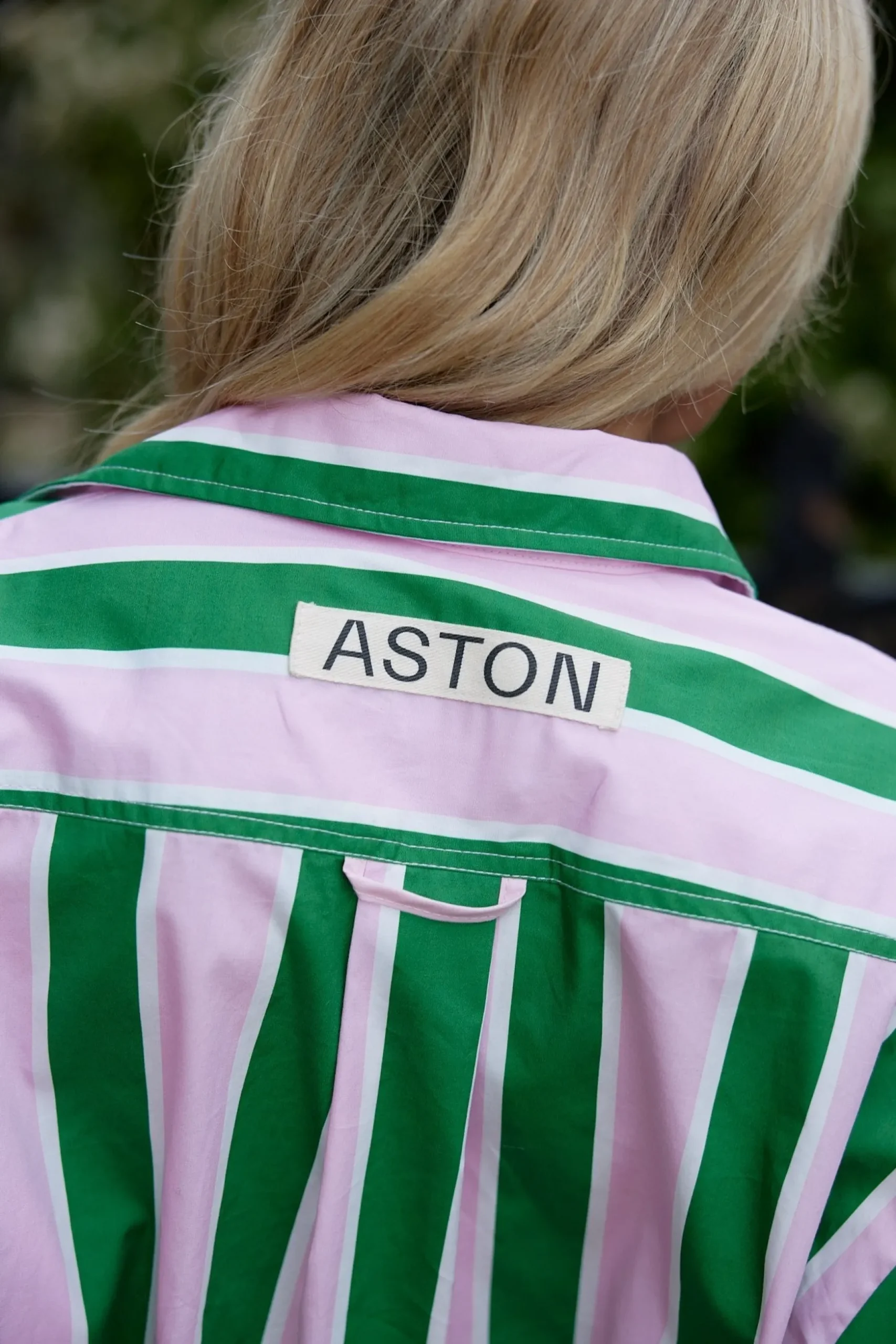 Aston Studio Buddy Shirt - Baby/Forest Stripe