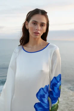 Aston Studio Heidi Dress - Foam/Celeste