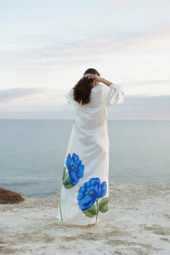 Aston Studio Heidi Dress - Foam/Celeste