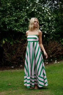 Aston Studio Rue Dress - Baby/Forest Stripe