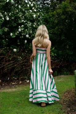 Aston Studio Rue Dress - Baby/Forest Stripe