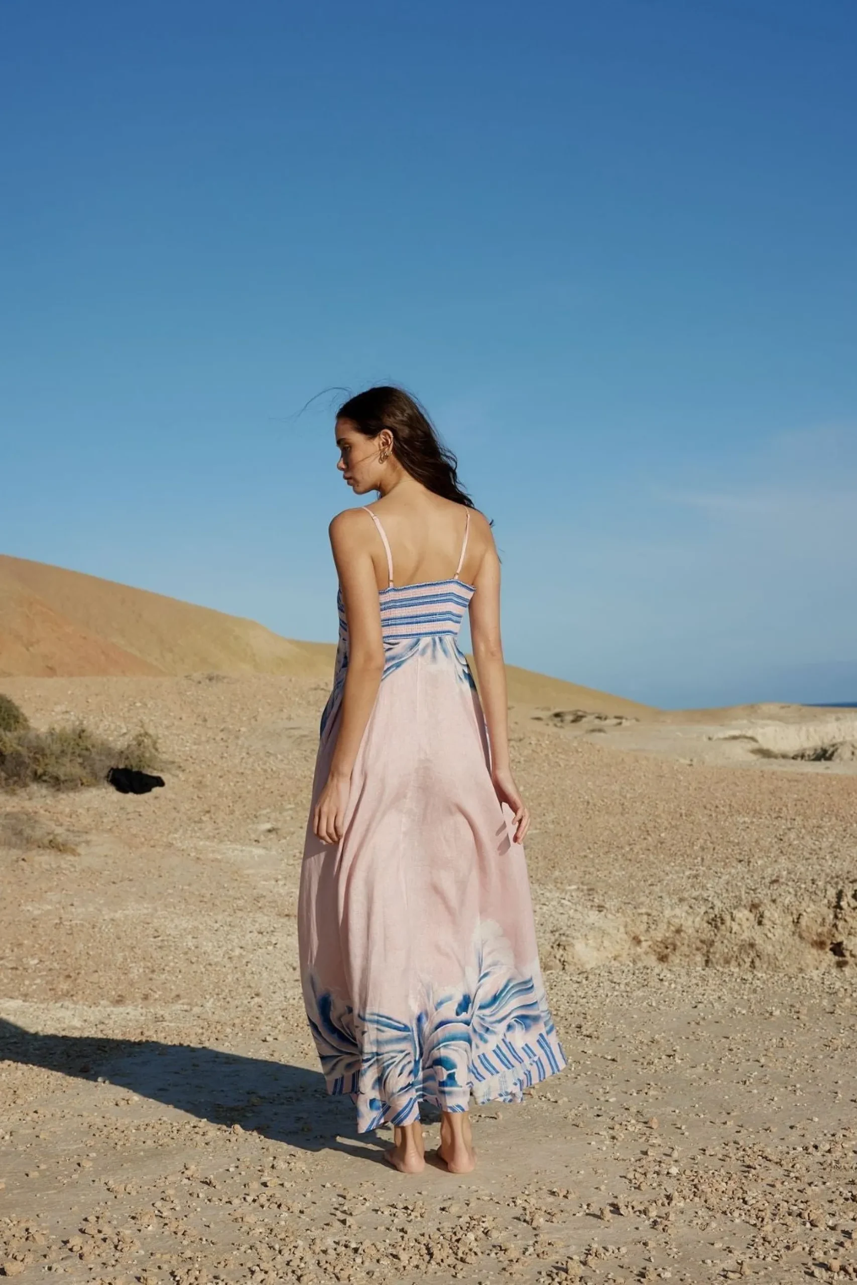 Aston Studio Rue Dress - Seashell/Iceberg