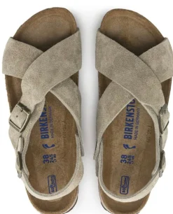 Birkenstock Tulum SFB Suede (Regular) - Taupe