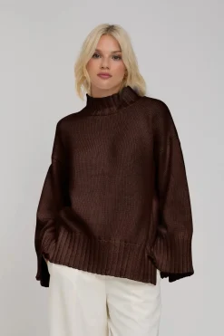 Blak The Label Bring It Back Jumper - Chocolate