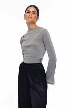 BLAK the Label Shaped By You Top - Grey