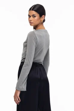BLAK the Label Shaped By You Top - Grey