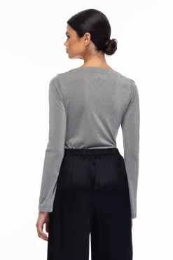 BLAK the Label Shaped By You Top - Grey