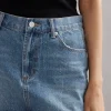 Caitlin Crisp Billie Mini Skirt - Denim Glitter
