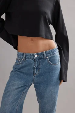Caitlin Crisp Boyfriend Jean - Denim Glitter