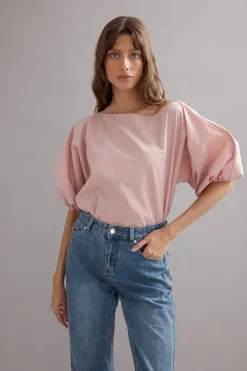 Caitlin Crisp Coastline Top - Dusty Rose