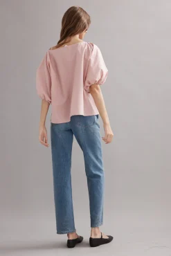 Caitlin Crisp Coastline Top - Dusty Rose