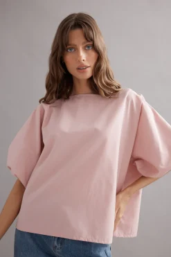 Caitlin Crisp Coastline Top - Dusty Rose