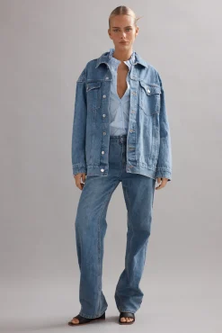 Caitlin Crisp Cody Jacket - Denim Glitter