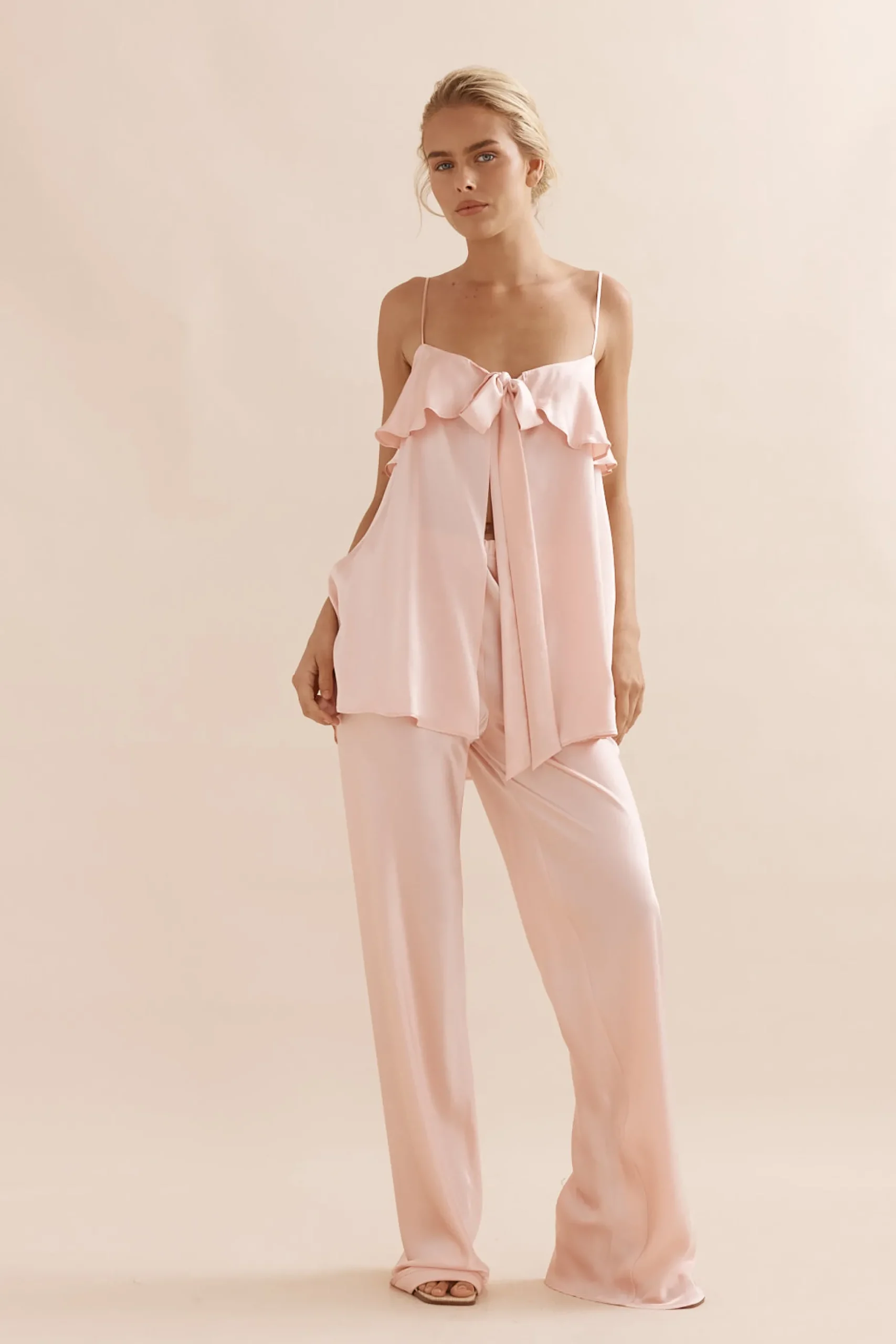 Caitlin Crisp Rio Tank - Pink Silk