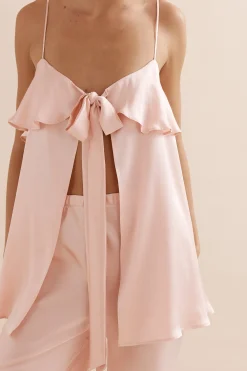 Caitlin Crisp Rio Tank - Pink Silk
