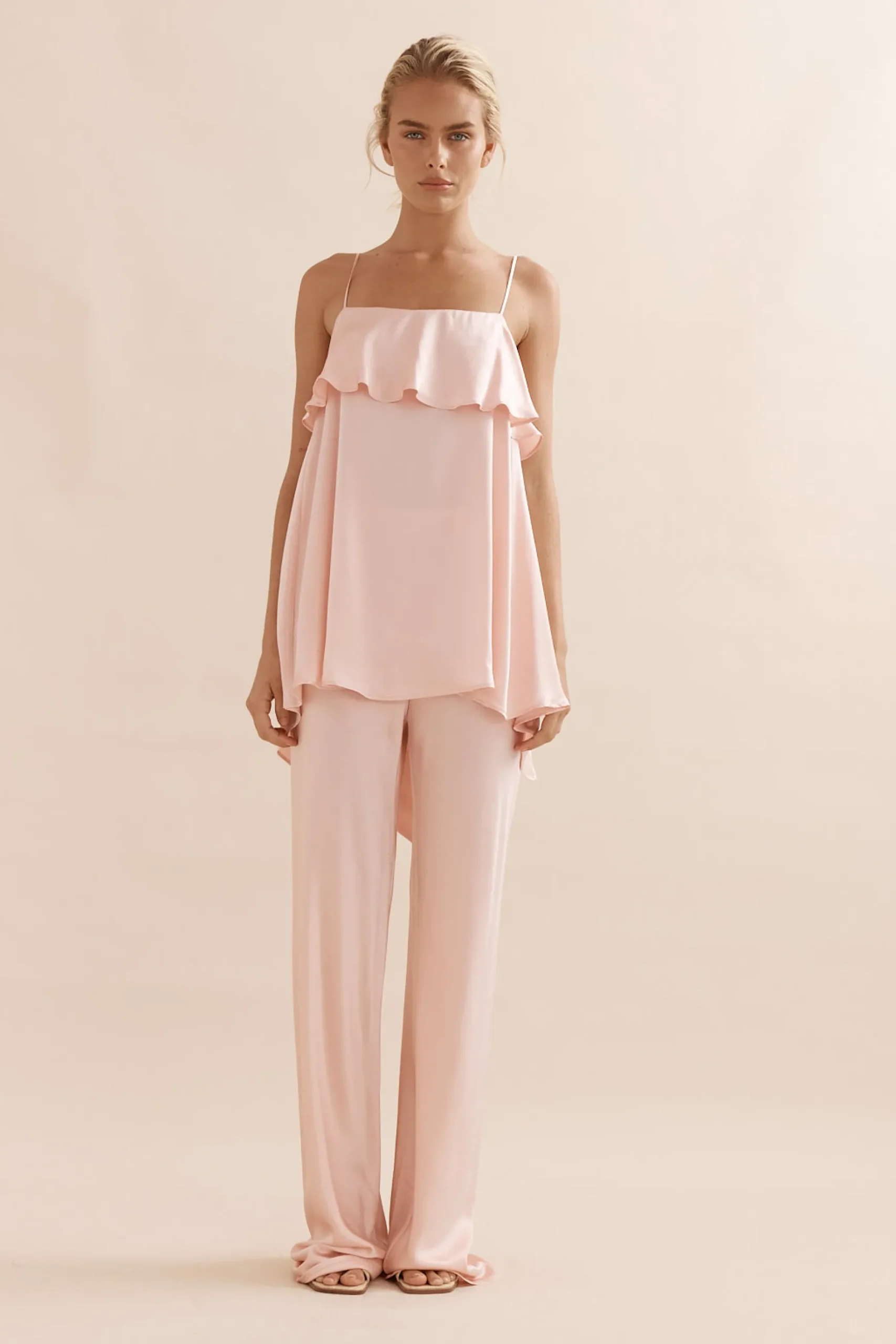 Caitlin Crisp Rio Tank - Pink Silk