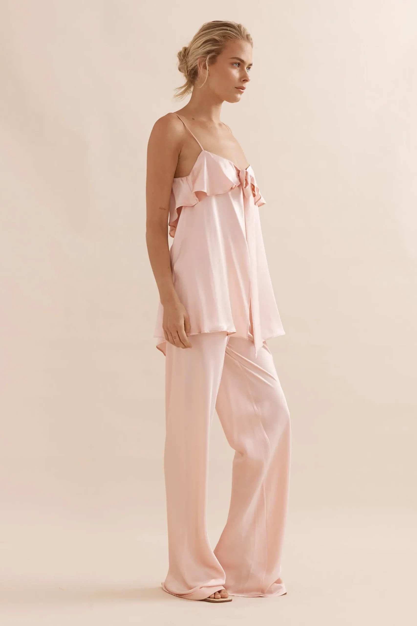 Caitlin Crisp Rio Tank - Pink Silk