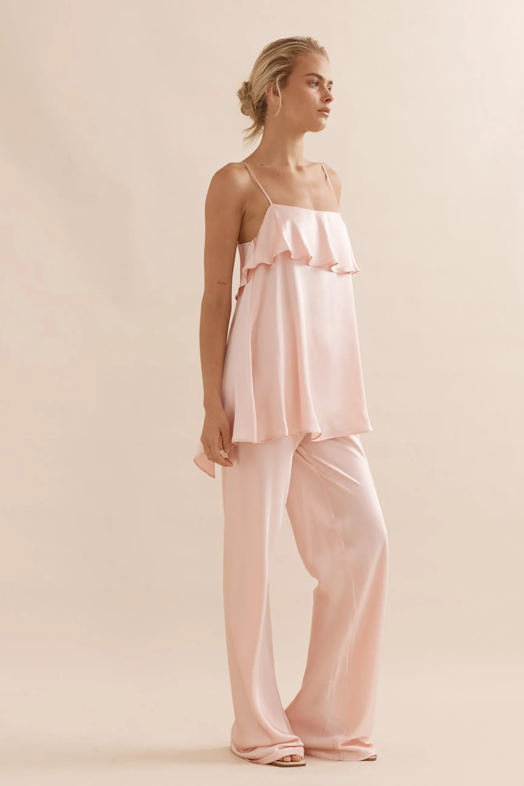 Caitlin Crisp Rio Tank - Pink Silk