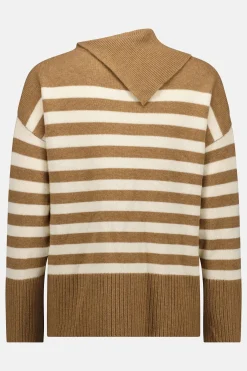 Caitlin Crisp Rupert Knit - Tan Stripe