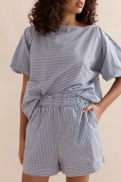 Caitlin Crisp Sunday Short 2.0 - Blue Stripe