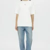 Camilla & Marc Bloom Embroidered Tee - White