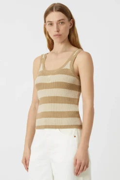 Camilla & Marc Umi Knit Tank - Tan/Cream