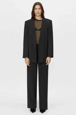 Camilla and Marc Houston Collarless Blazer - Black