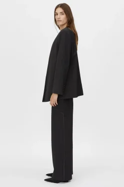 Camilla and Marc Houston Collarless Blazer - Black