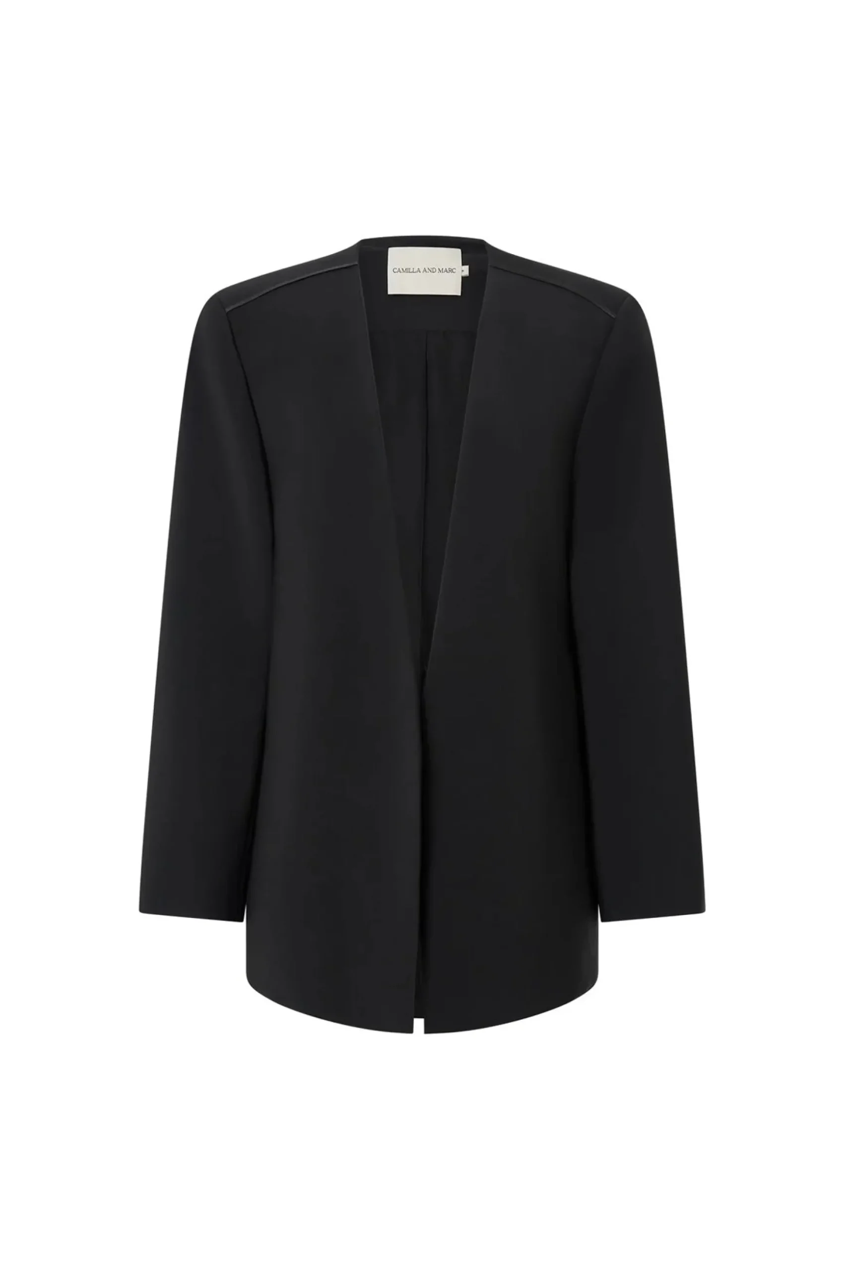 Camilla and Marc Houston Collarless Blazer - Black