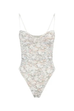 Camilla and Marc Majorelle Floral Print Bodysuit - Green Floral Print