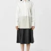 Camilla and Marc Marcel Colour Block Shirt - Taupe & White