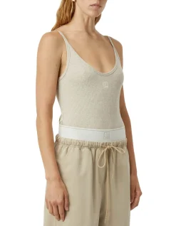 Camilla and Marc Nora Rib Bodysuit - Taupe/Marle