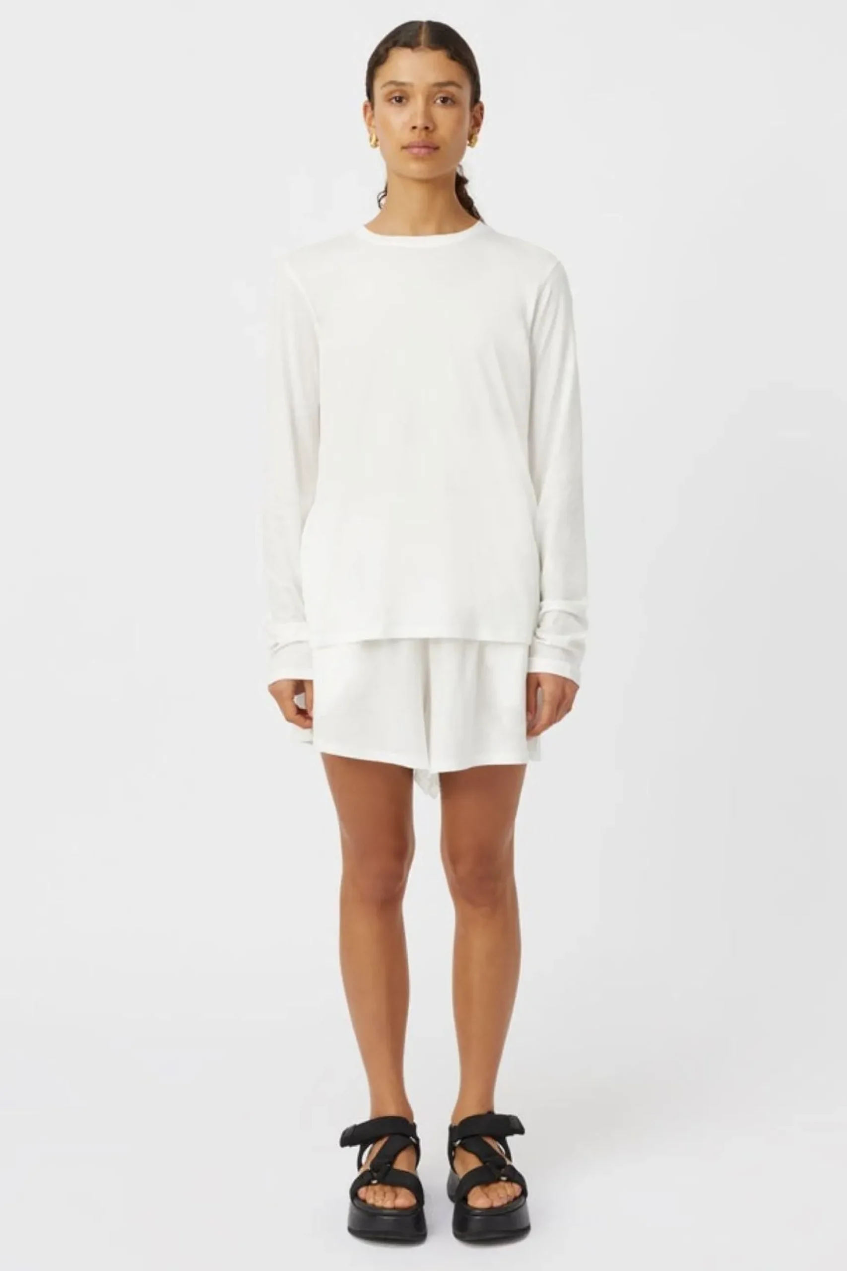 Camilla and Marc Simone Long Sleeve Top - Soft White