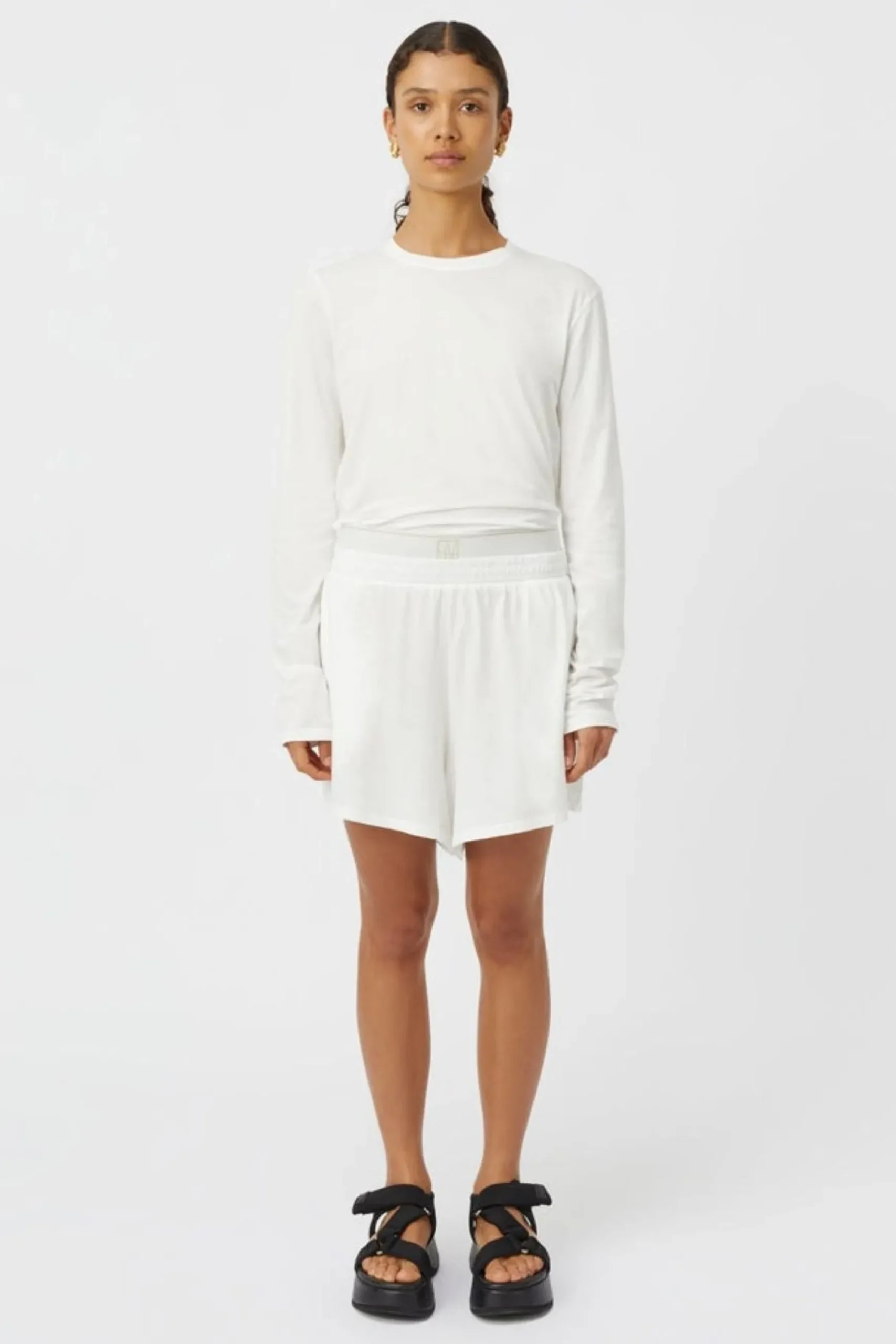 Camilla and Marc Simone Long Sleeve Top - Soft White