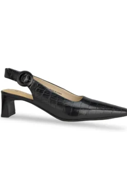 Chaos & Harmony Kind Heel - Black Croc