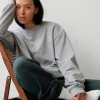 Commonplace CPD French Terry Sweatshirt - Grey Marle