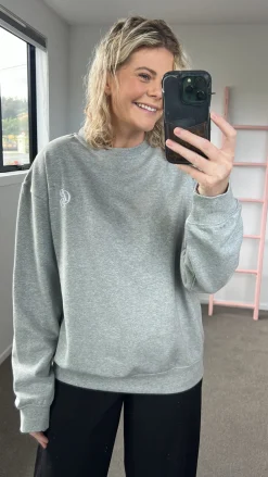 Commonplace CPD French Terry Sweatshirt - Grey Marle