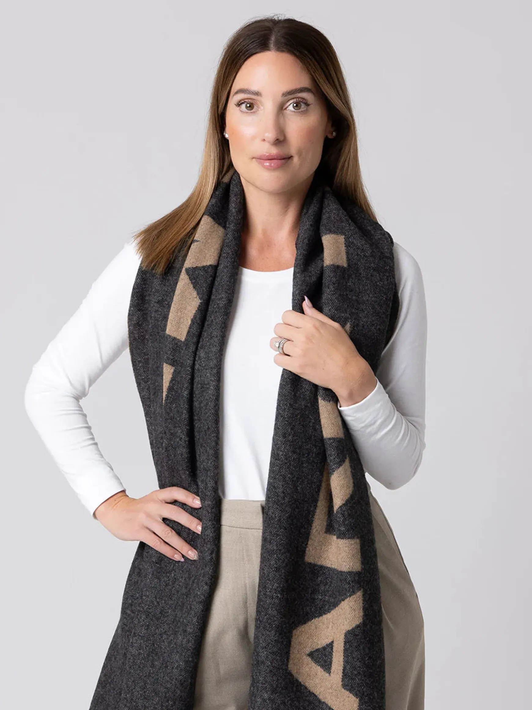 Dark Hampton The Ferguson Wool Blanket Scarf