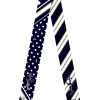 Dark Hampton X Kathryn Wilson Amalfi Silk Twillies - Deep Navy/Cream