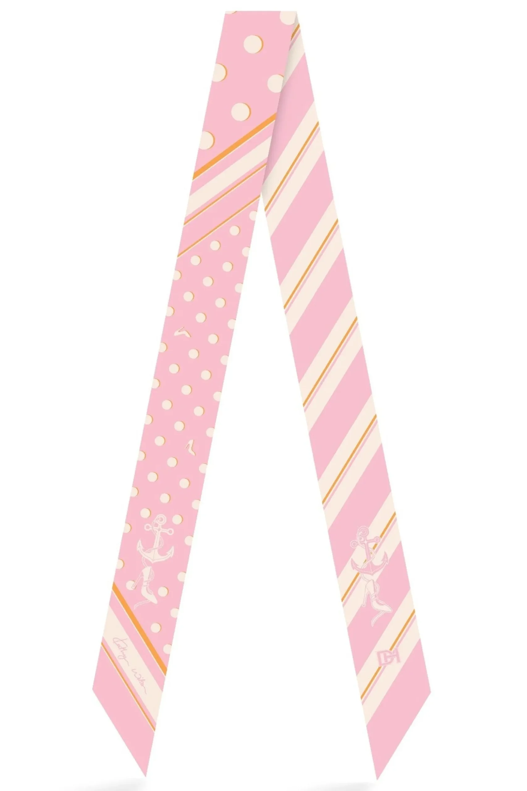 Dark Hampton X Kathryn Wilson Amalfi Silk Twillies - Pink/Orange