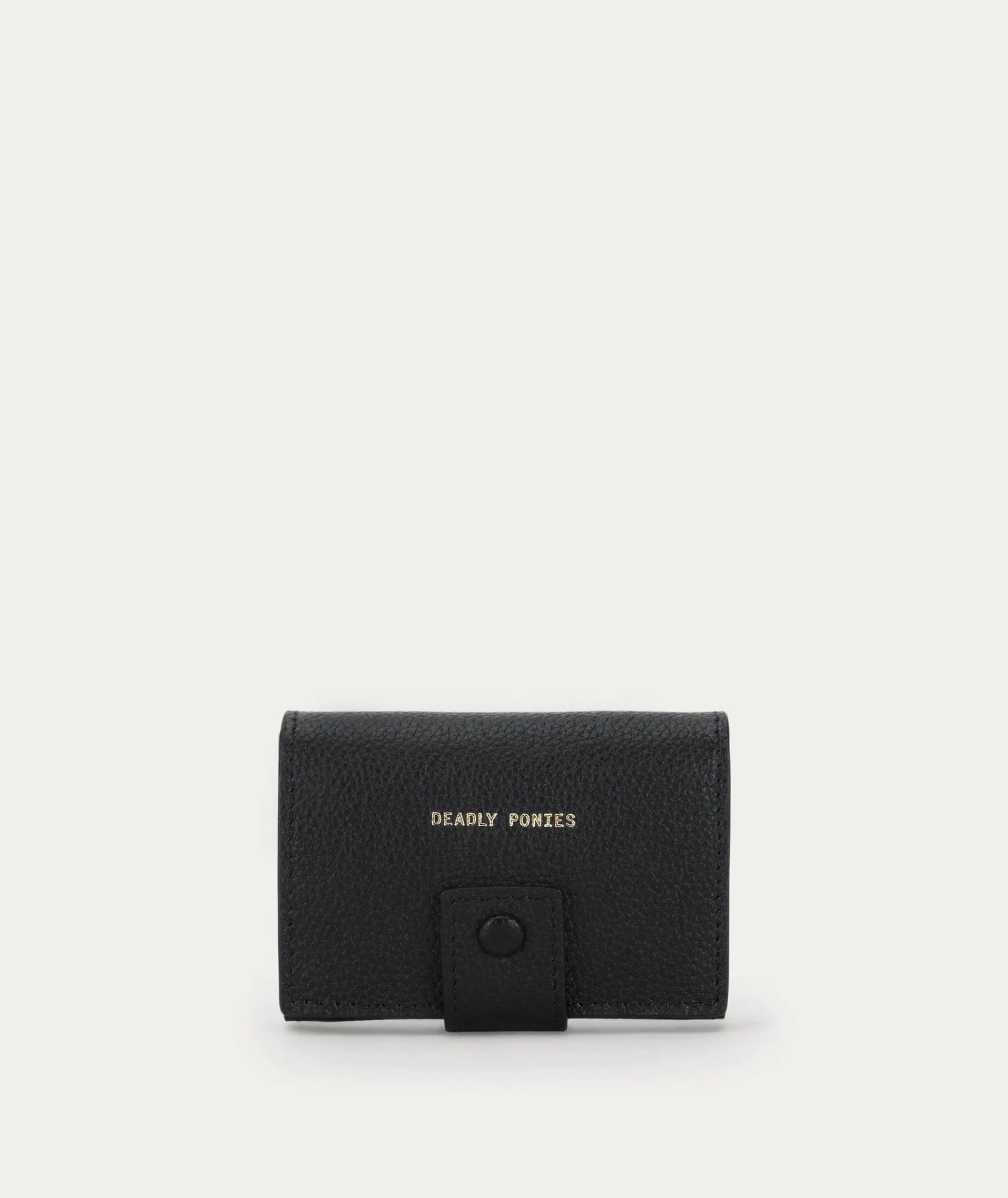 Deadly Ponies Flip N Snap Wallet - Black