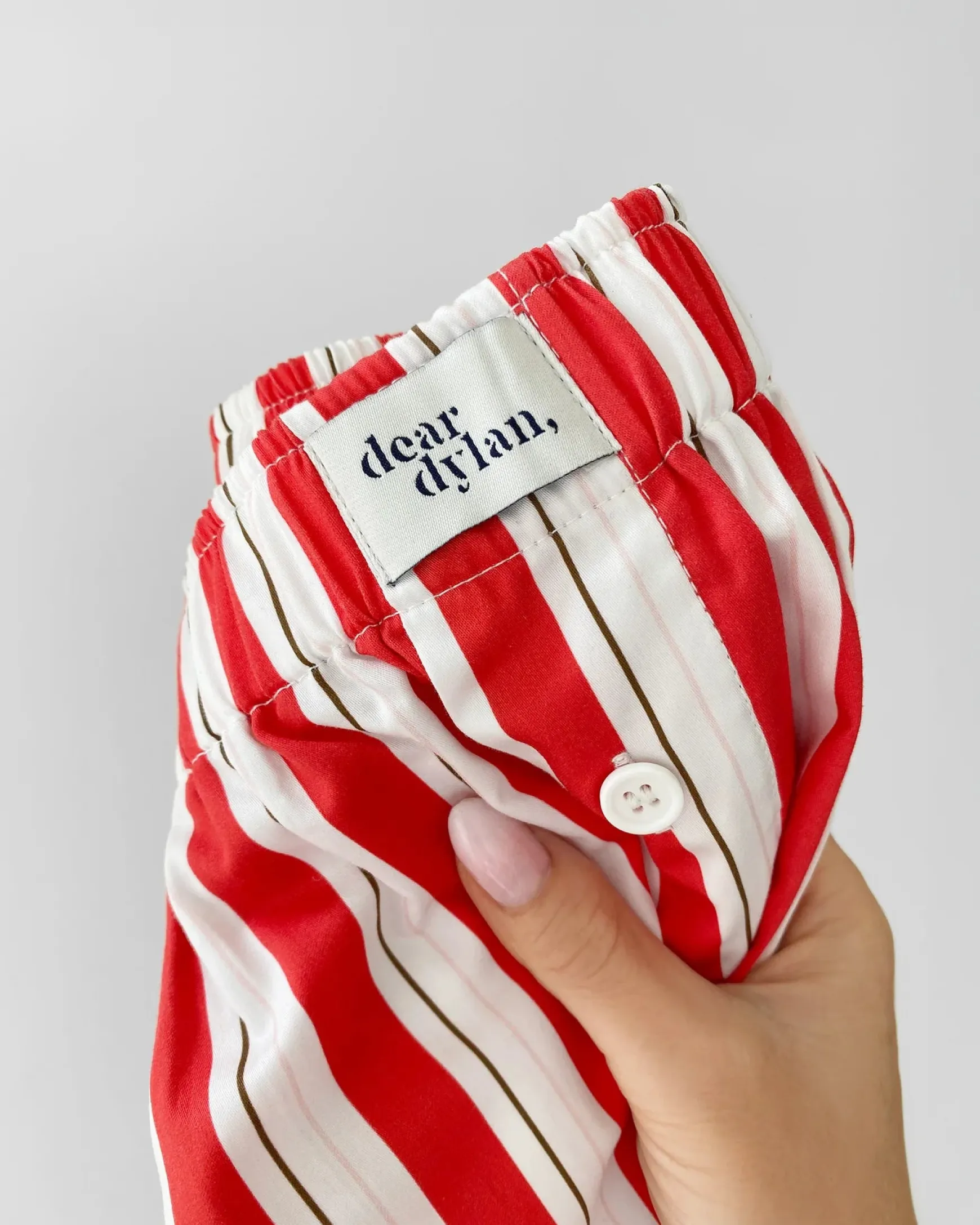 Dear Dylan Cherry Stripe Boxer Short