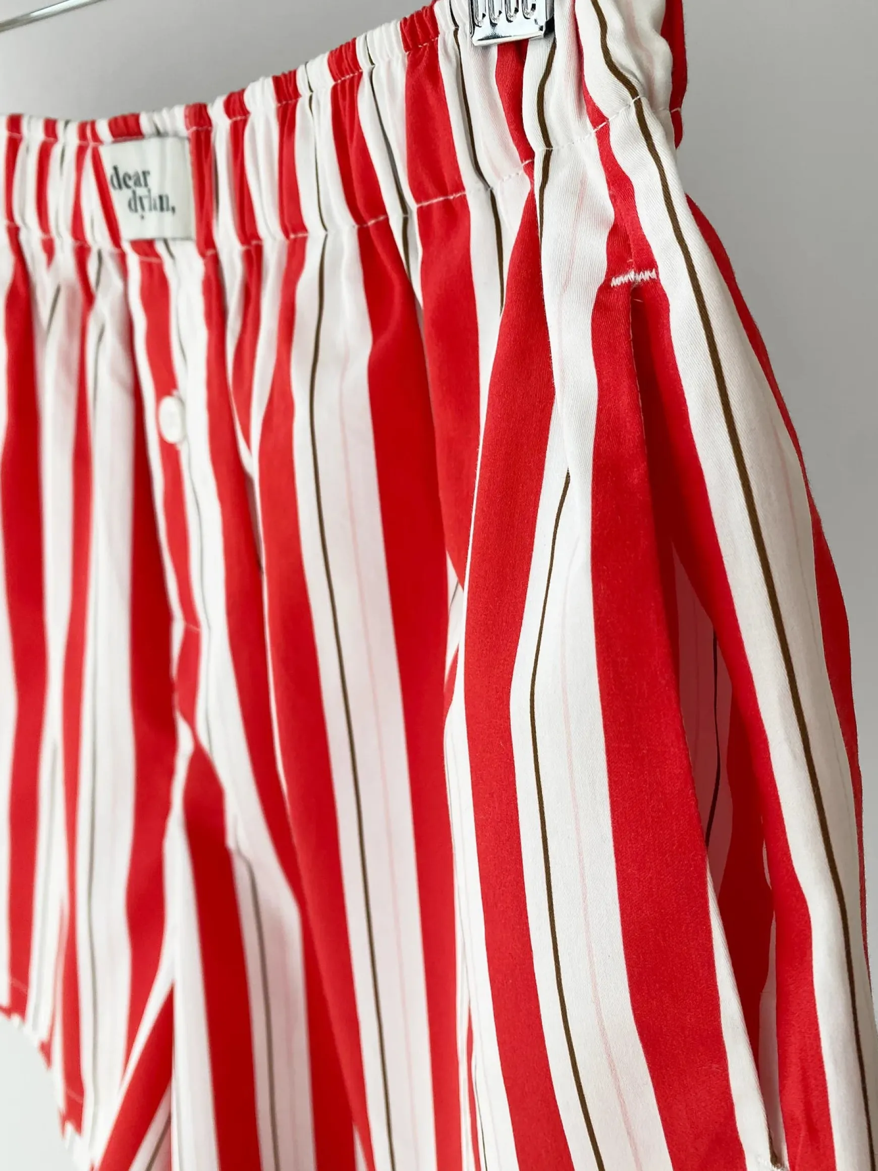 Dear Dylan Cherry Stripe Boxer Short
