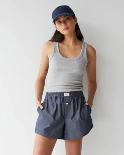 Dear Dylan Club Navy Stripe Boxer Short