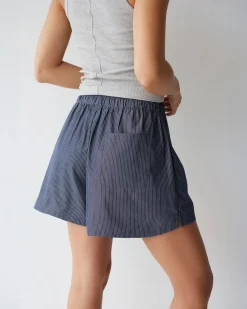 Dear Dylan Club Navy Stripe Boxer Short