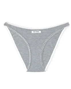 Dear Dylan Eyelet Trim Brief - Grey Marle