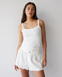 Dear Dylan Organic Babylock Tank - Blanc